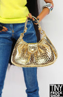 12" Fashion Doll Top Model Nikki 2007 Snake Skin Bag - Tiny Frock Shop