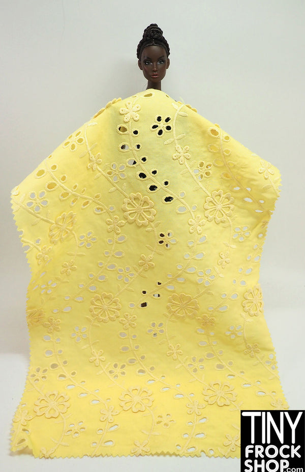 12" Fashion Doll F0215 Sunny Yellow Fabric