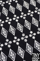 12" Fashion Doll F0216 Black Diamond Fabric