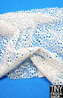 12" Fashion Doll F0217 White Lace See Through Fabric