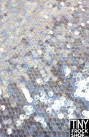 12" Fashion Doll F0220 Clear Sequined Fabric
