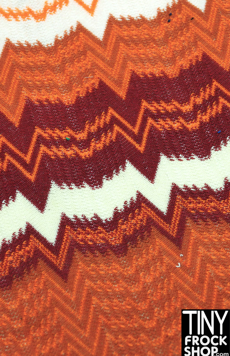 12" Fashion Doll F0280 Zig Zag Weave Fabric