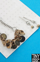 12" Fashion Doll Golden Disk Jewelry Set by Pam Maness - Tiny Frock Shop