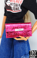 Integrity Obsession Poppy Parker Pink Vamp Metallic Pink Clutch