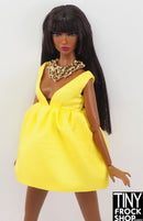 Integrity Perfectly Palm Springs Poppy Yellow Dupioni Style Dress & Panties
