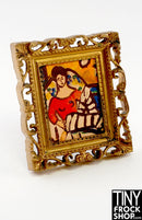 12" Fashion Doll Gold Ornate Framed Painting Prints By Lily Thompson For TFS