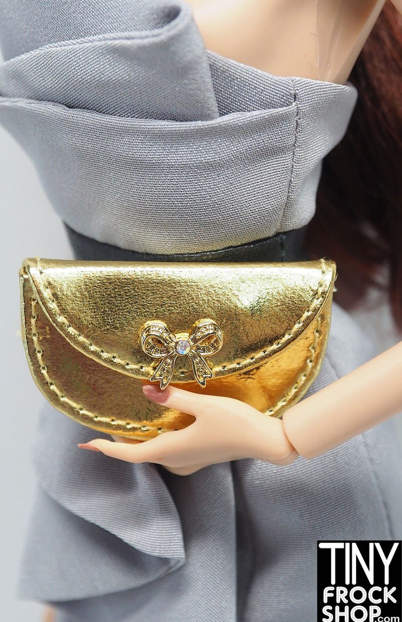 Integrity Mademoiselle Lilith Blair Gold Bow Handbag