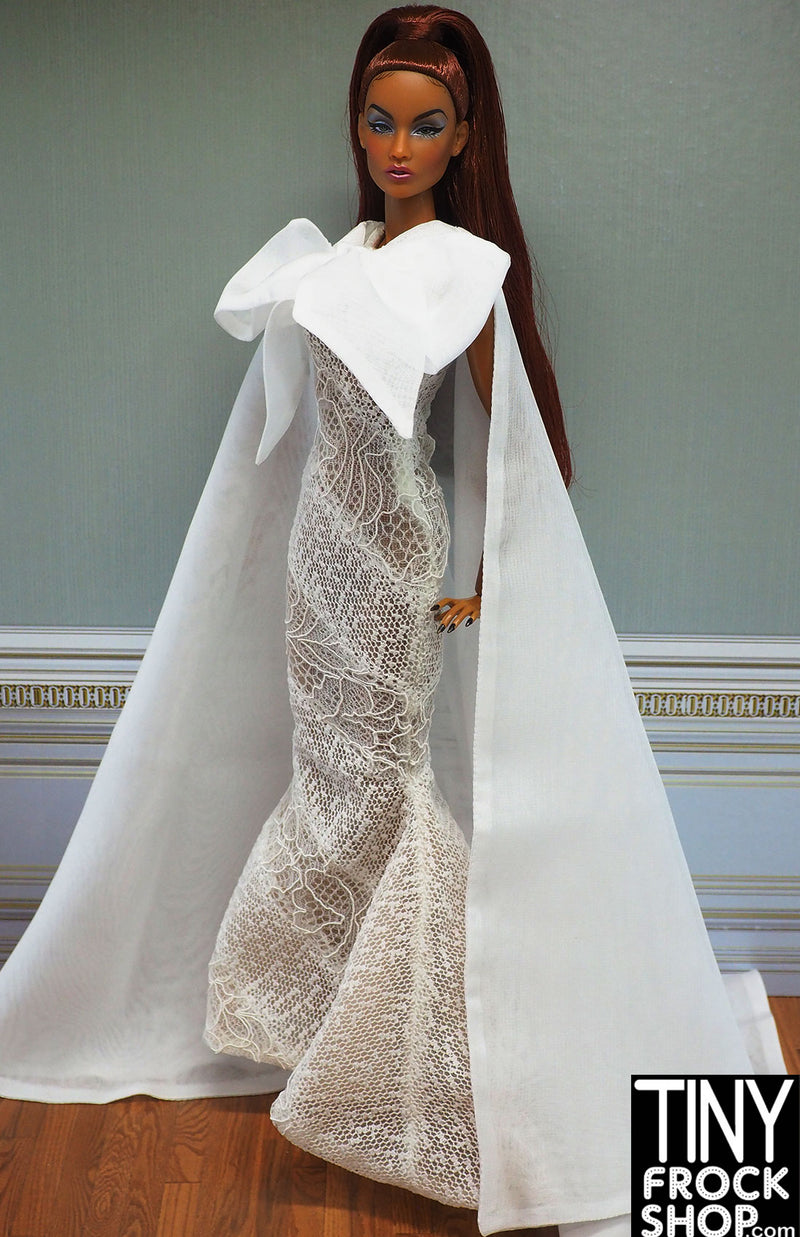 Integrity The Originals Veronique Perrin White Lace Dress and Cape