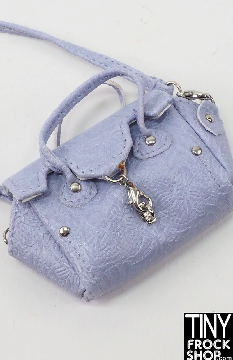 Integrity 2012 Eugenia World on A String Lavender Floral Embossed Handbag