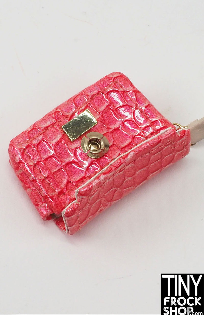 Integrity 2012 Jordan Tatyana Trust Your Instincts Pink Croc Clutch Bag