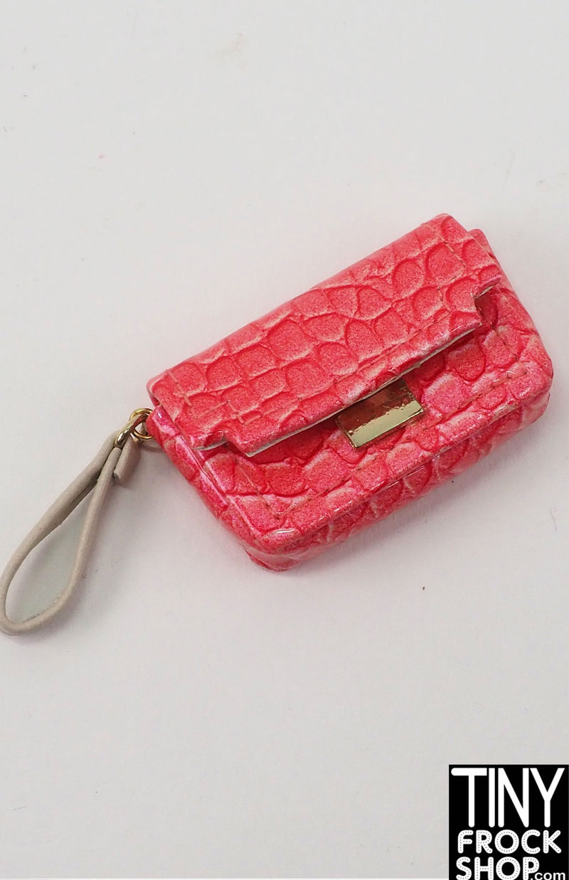 Integrity 2012 Jordan Tatyana Trust Your Instincts Pink Croc Clutch Bag