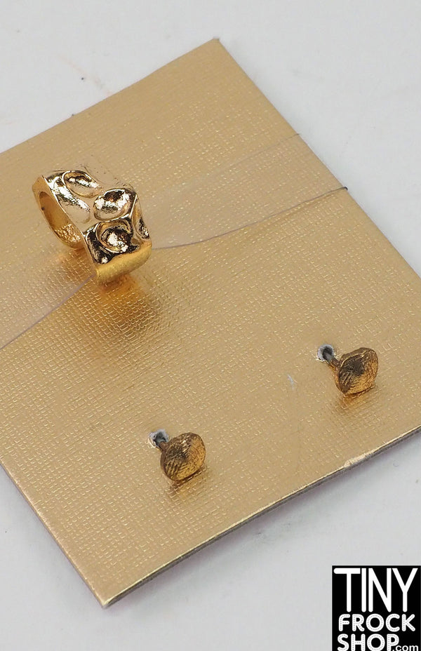 Integrity 2013 Adele Makeda Paparazzi Darling Gold Bracelet and Earring Set