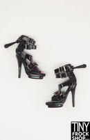 Integrity 2013 Dasha d'Amboise Purity Black Buckle Heels