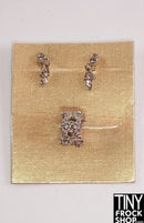 Integrity 2013 Eugenia Bittersweet Silver Flower and Crystal Jewelry Set - Tiny Frock Shop