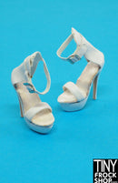 Integrity 2013 Veronique Perrin Breathless White Platform Heels - Tiny Frock Shop