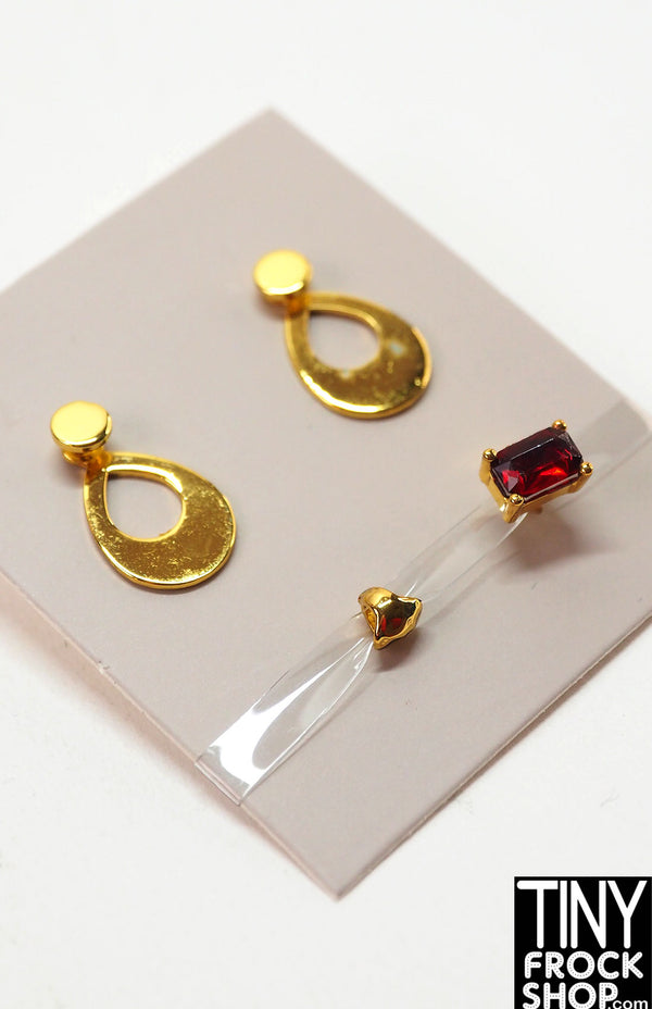 Integrity NuFace 2015 In Rouges Erin Salston Gold Earrings and Rings Set