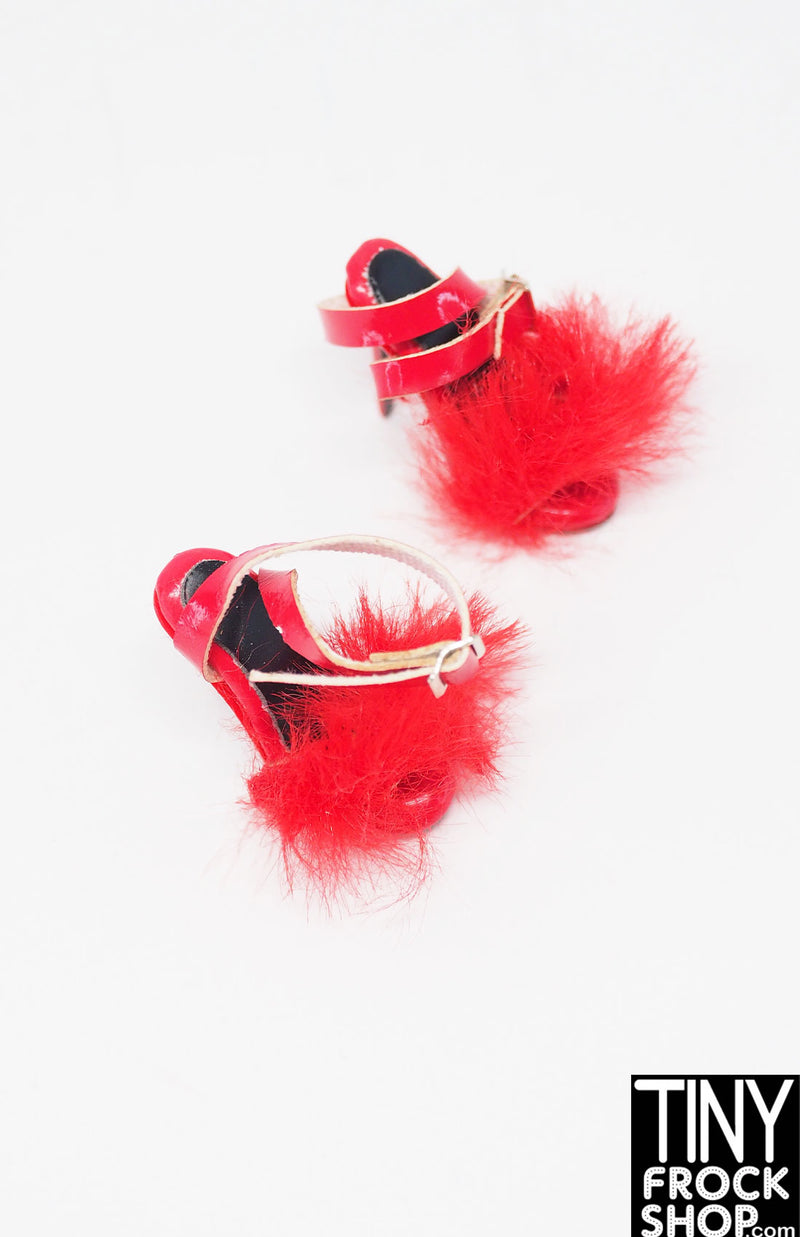 Integrity A Fashionable Legacy Violaine Perrin Red Fur Strap Heels