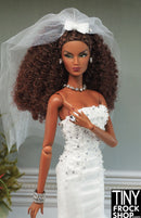 Integrity Belle Mariee Poppy Parker Wedding Dress and Veil Set