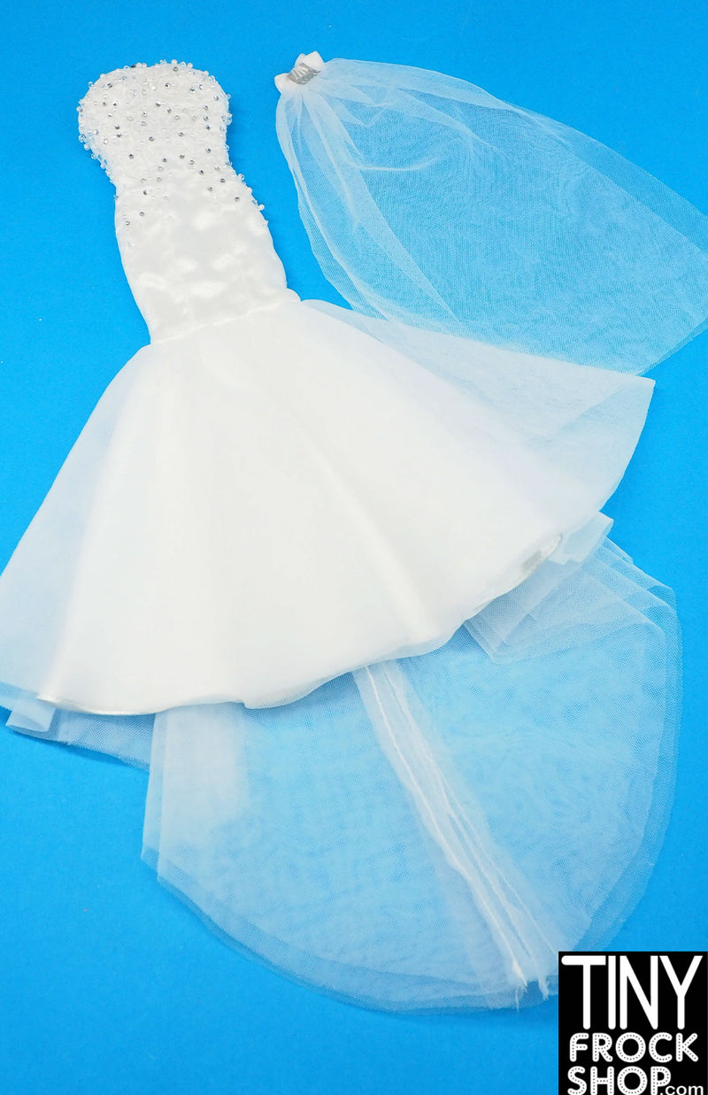 Integrity Belle Mariee Poppy Parker Wedding Dress and Veil Set