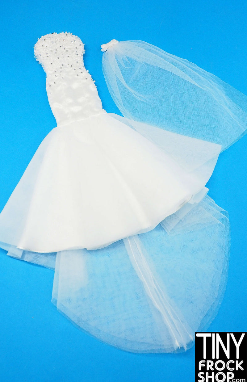 Integrity Belle Mariee Poppy Parker Wedding Dress and Veil Set