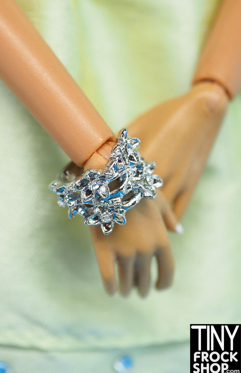 Integrity Belle Mariee Poppy Parker Encrusted Diamond Bracelet & Pearl Earring Set