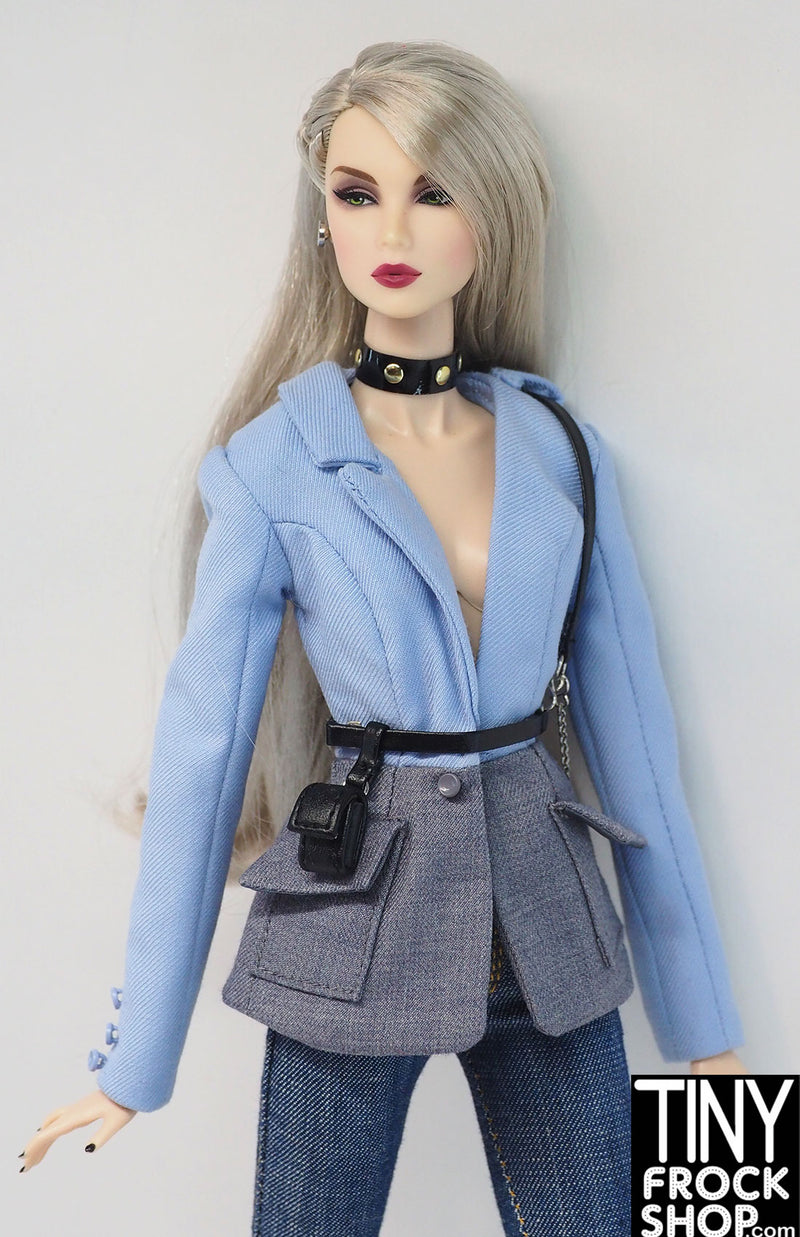 Integrity Chain of Command Natalia Fatale Blue and Grey Jacket