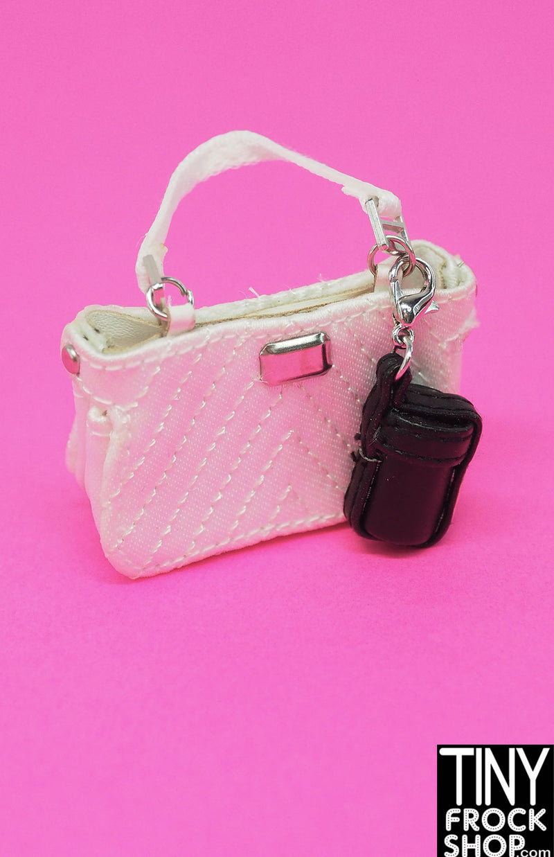 Integrity Chain of Command Natalia Fatale White Quilt Bag with Bag Charm