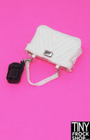Integrity Chain of Command Natalia Fatale White Quilt Bag with Bag Charm