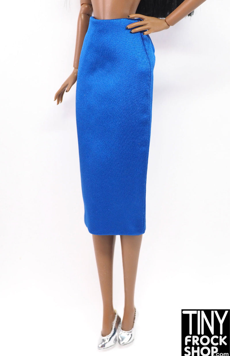 Integrity Classic Glamour Evelyn Weaverton Blue Pencil Skirt