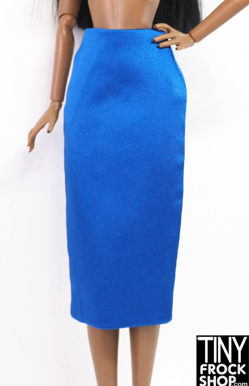 Integrity Classic Glamour Evelyn Weaverton Blue Pencil Skirt