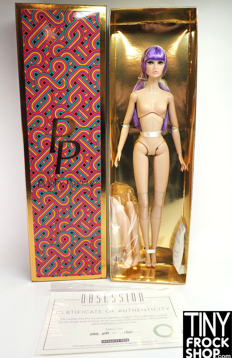 Integrity Style Lab Darling Purple Hair Poppy Parker Nude Doll - NRFB