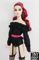 Integrity Disclosure Monogram Body Suit, Garters and Stocking Set