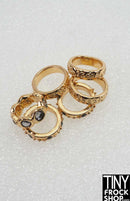 Integrity Divining Beauty Adele Makeda Gold 6 Bracelet Set