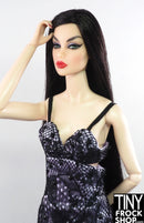 Integrity 2011 Forever Veronique Black and Lilac Dress with Sequins