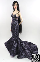 Integrity 2011 Forever Veronique Black and Lilac Dress with Sequins