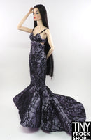 Integrity 2011 Forever Veronique Black and Lilac Dress with Sequins