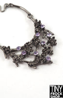 Integrity Forever Veronique Dark Silver and Lilac Stoned Necklace