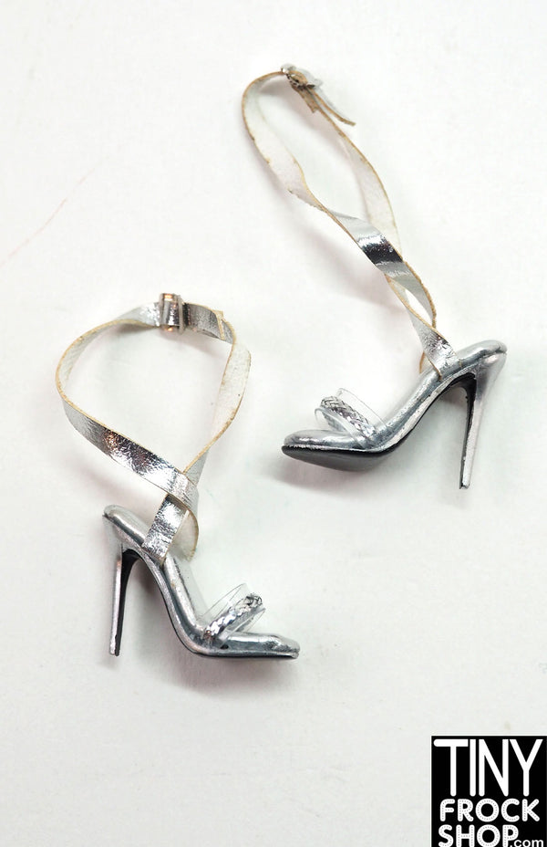 Integrity Glorious Vanity Isabella Alves Silver Strappy Heels