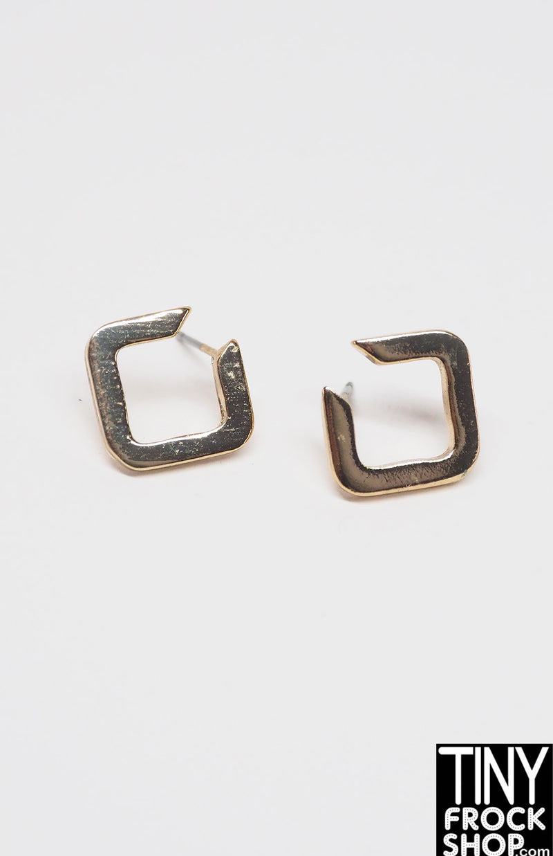 Integrity Gold Square Earrings