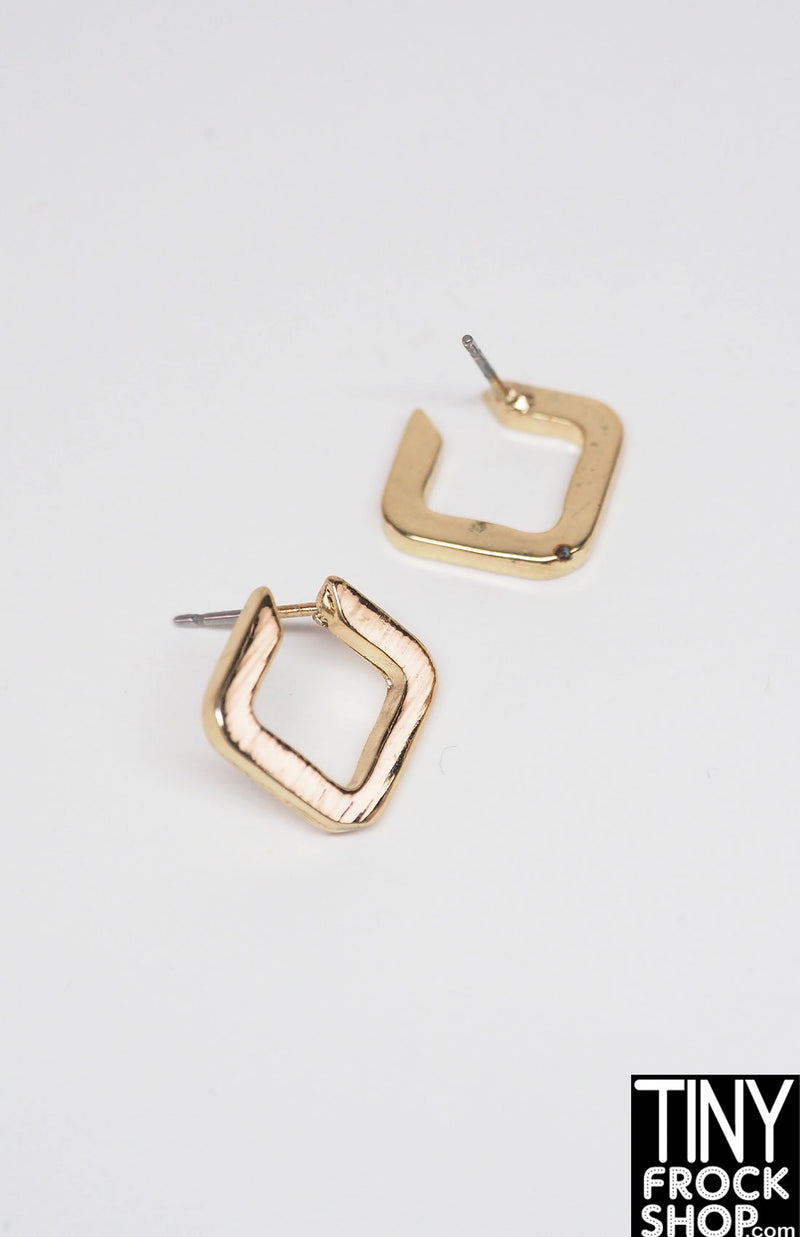 Integrity Gold Square Earrings