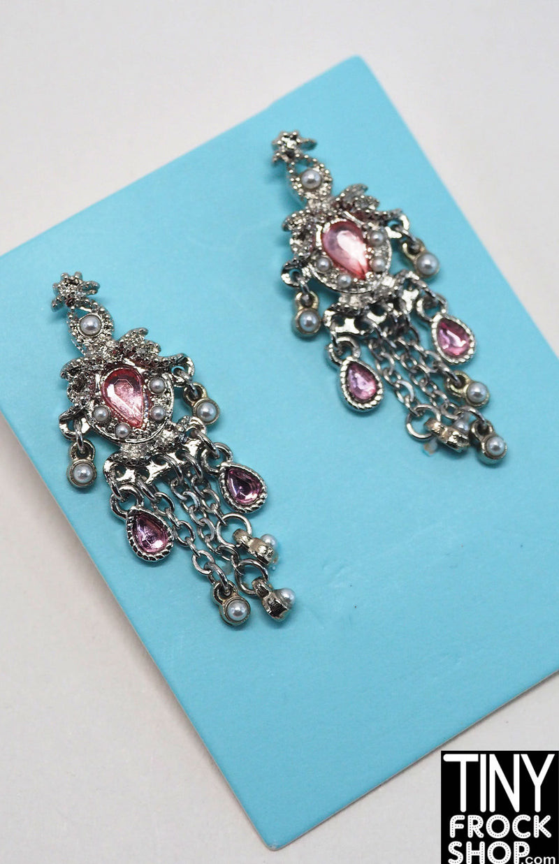 Integrity Grand Gala In Rome Karolin Stone Pink Dangle Earrings