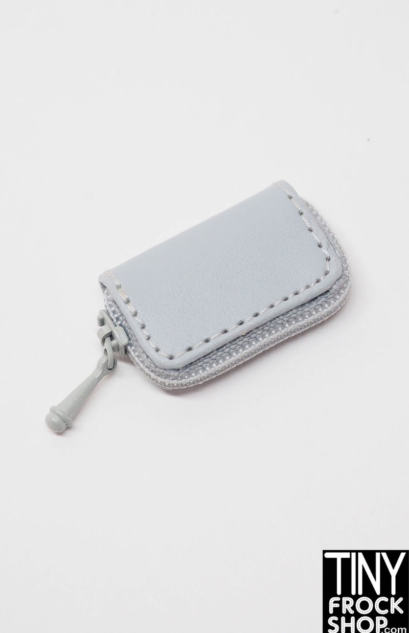 Integrity Grey Zipper Clutch Bag