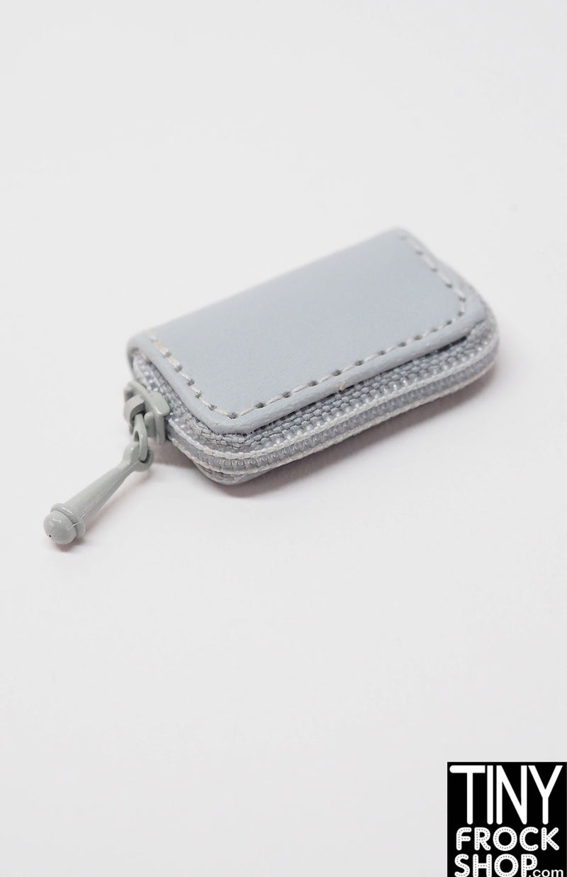 Integrity Grey Zipper Clutch Bag