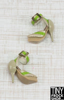 Integrity Jordan Trust Your Instincts Green and Taupe Heels