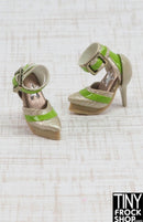 Integrity Jordan Trust Your Instincts Green and Taupe Heels