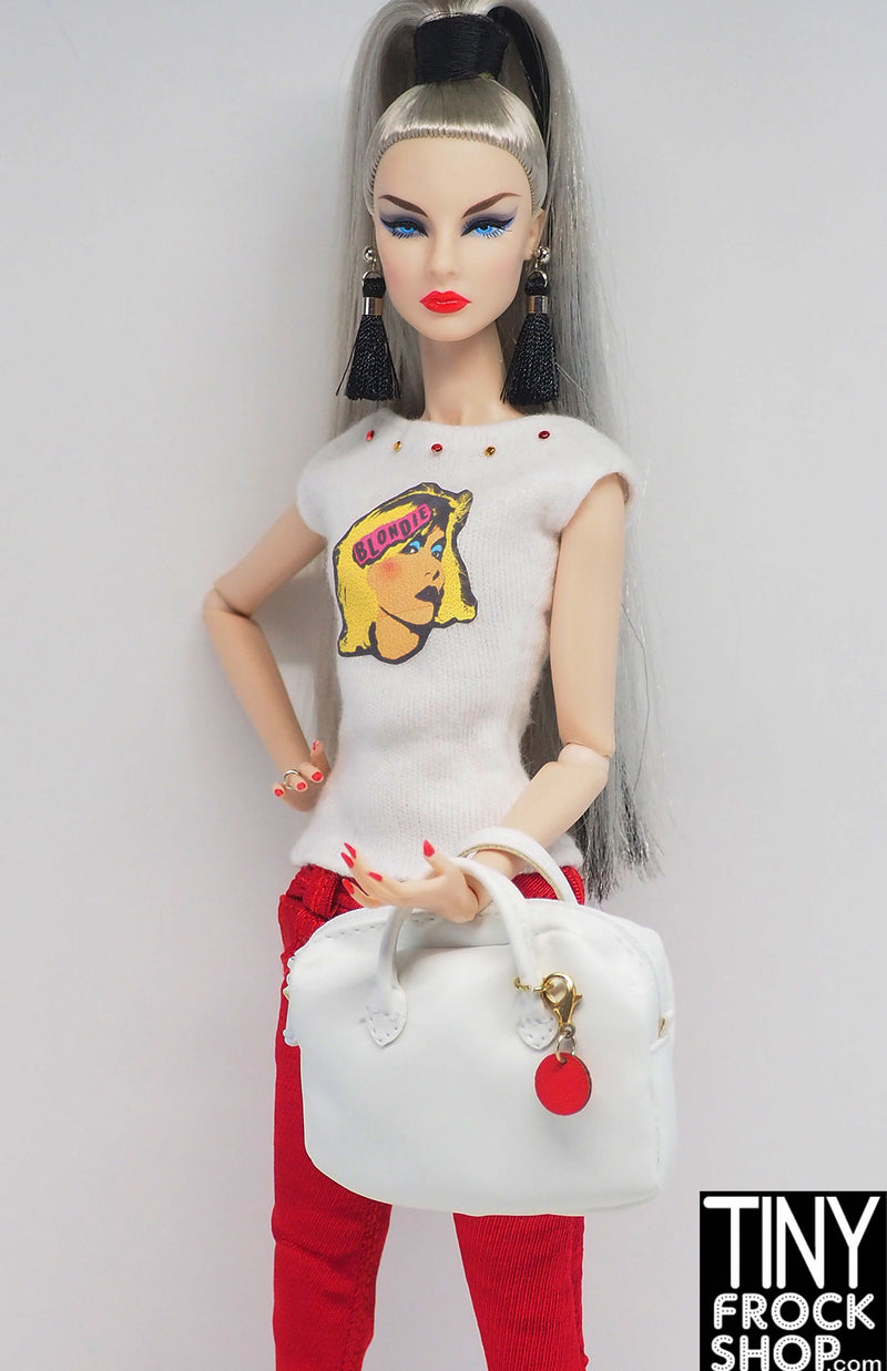 Integrity Nippon Origami Girl Misaki White Handbag with Red Charm