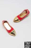 Integrity Obsession Con Style Lab Poppy Parker Red and Gold Low Heels