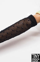 Integrity Perfect Reign Tatyana Swiss Dot Black Long Gloves