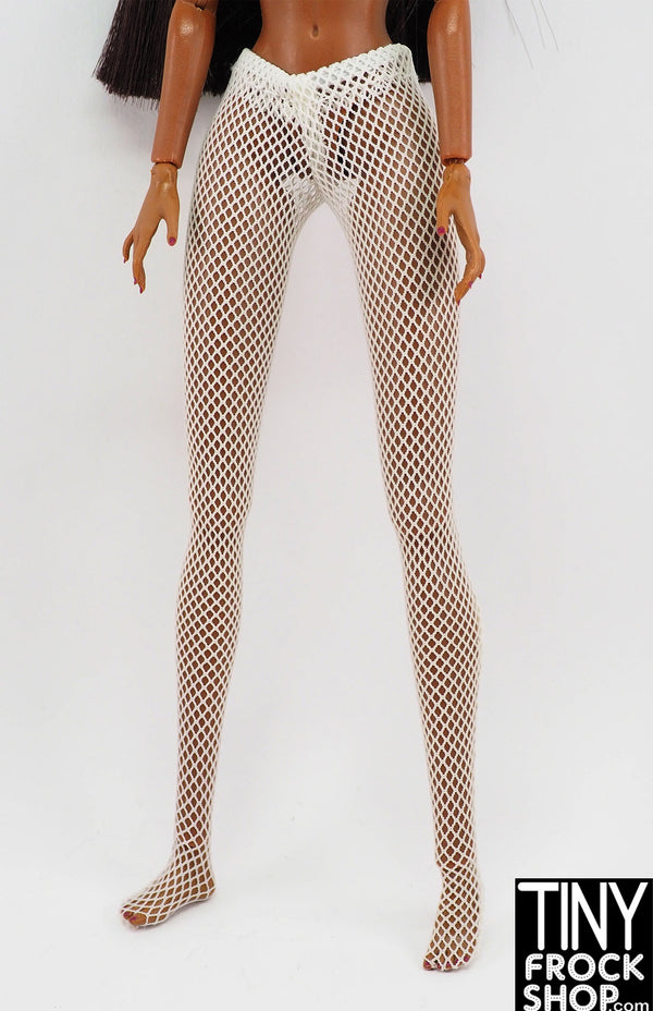 Integrity Poppy Parker Cream Fishnet Tights