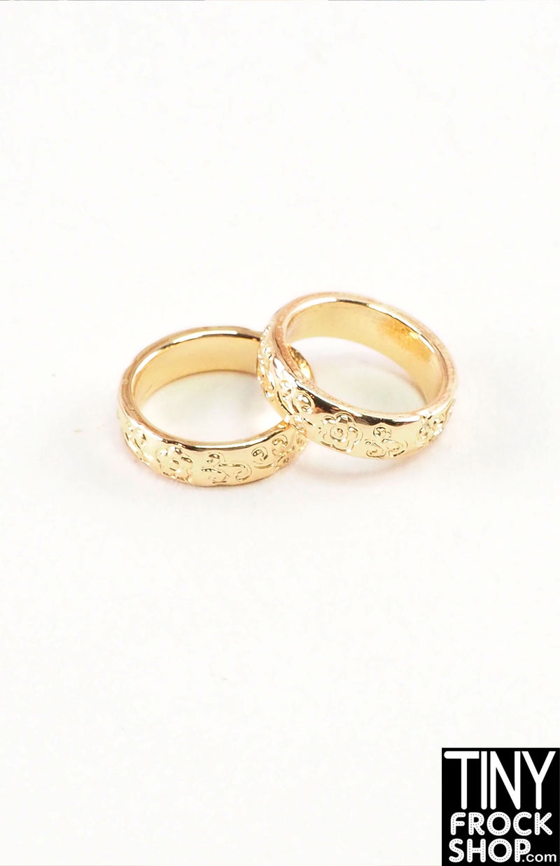 Integrity Poppy Parker Pink Lemonade Gold Etched Bracelet Set of 2 - Tiny Frock Shop